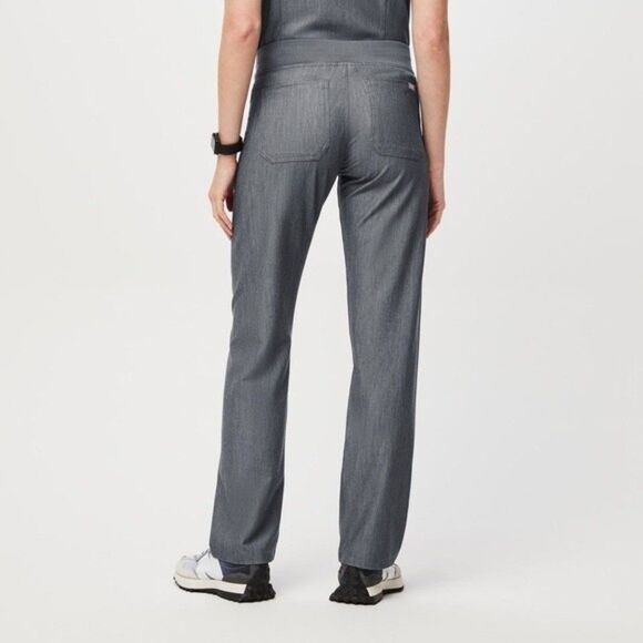 FIGS SIZE SMALL LIVINGSTON BASIC SCRUB PANTS IN GRAPHITE TECHNICAL COLLECTION - Picture 4 of 11